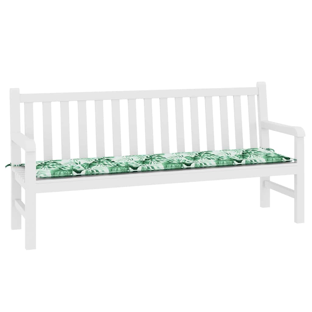 Bankpolster Blatt Blattmuster 150 x 50 x 3 cm Oxford-Stoff