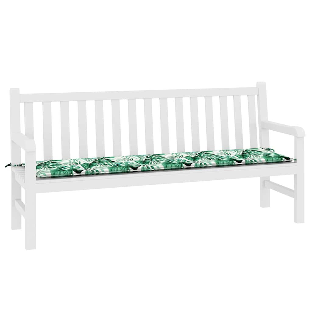 Bankpolster Blatt Blattmuster 150 x 50 x 3 cm Oxford-Stoff