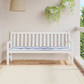 Bankpolster Schwarz kariert 150 x 50 x 3 cm Oxford-Stoff