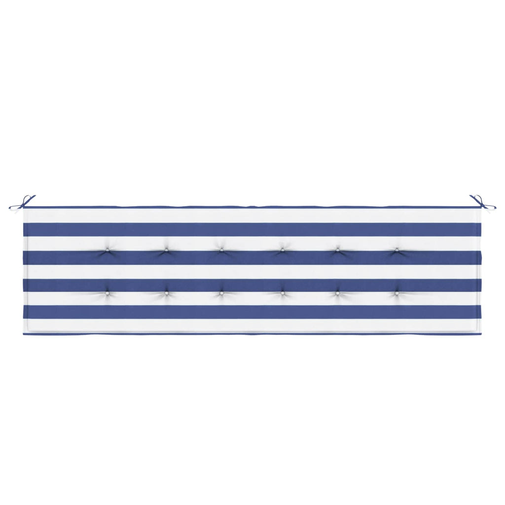 Bankpolster Schwarz kariert 150 x 50 x 3 cm Oxford-Stoff