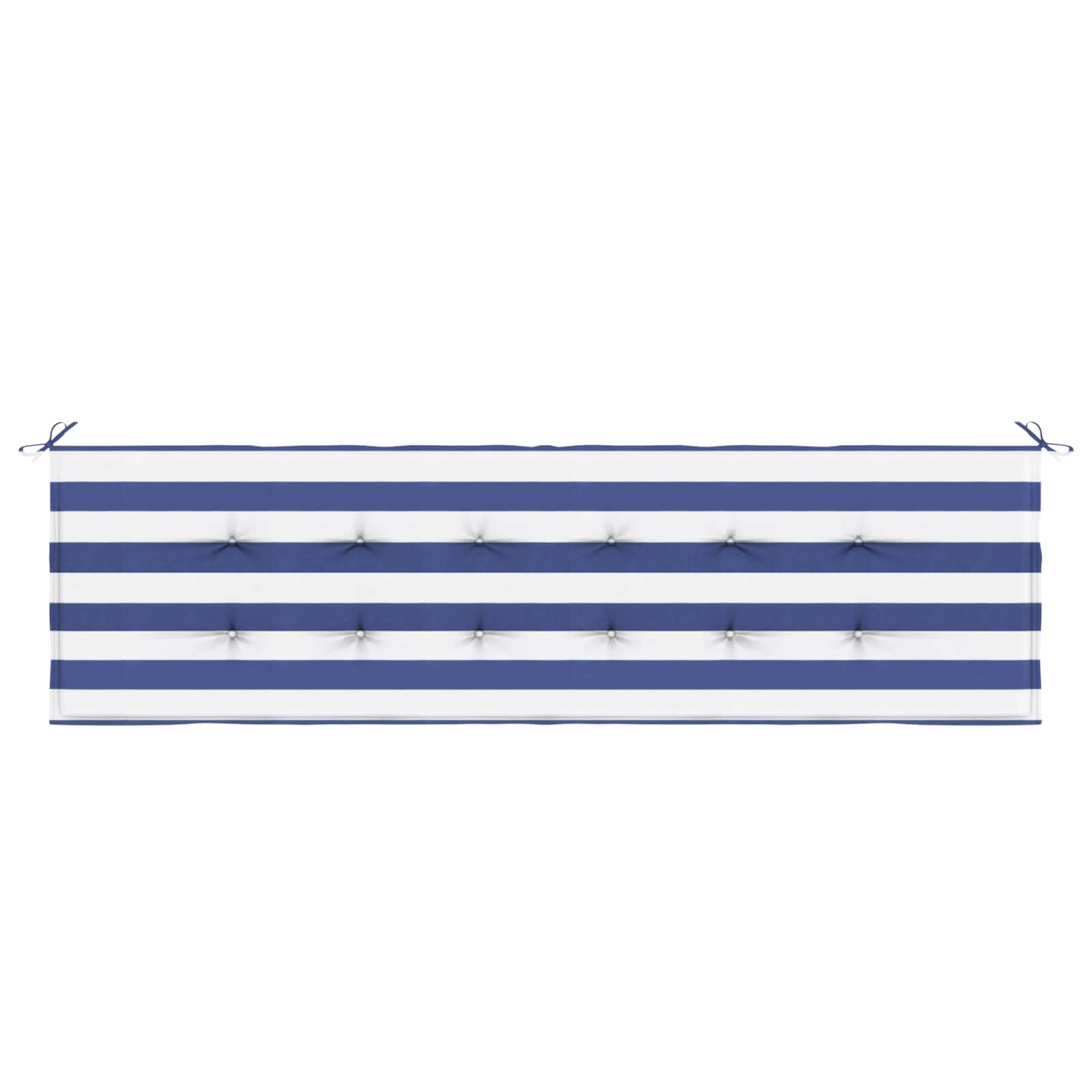 Bankpolster Schwarz kariert 150 x 50 x 3 cm Oxford-Stoff