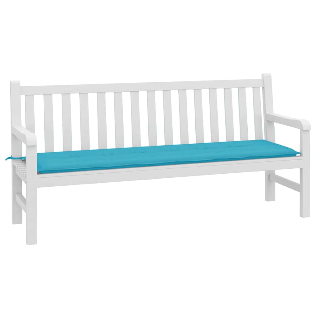 Bankpolster Uni Türkis 150 x 50 x 3 cm Oxford-Stoff