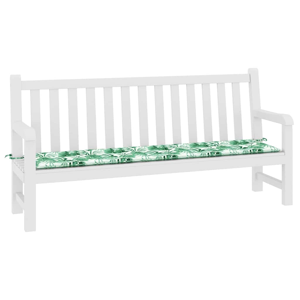 Bankpolster Blatt Blattmuster 200 x 50 x 3 cm Oxford-Stoff