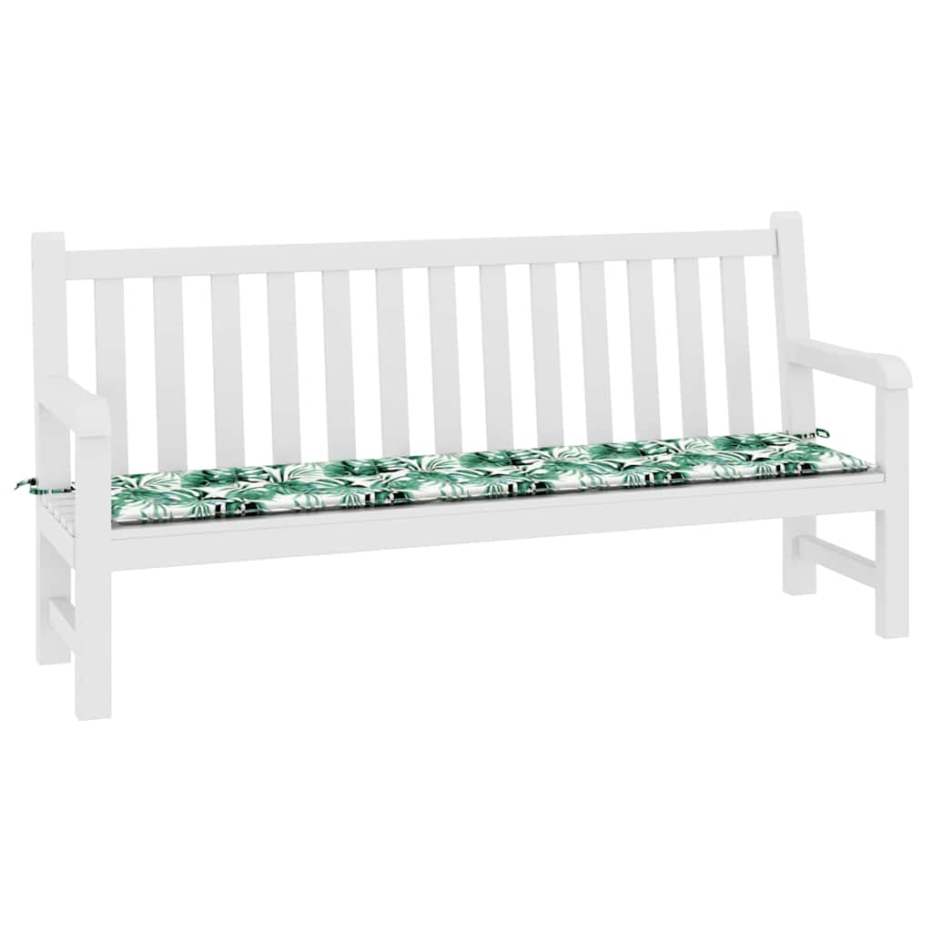 Bankpolster Blatt Blattmuster 200 x 50 x 3 cm Oxford-Stoff
