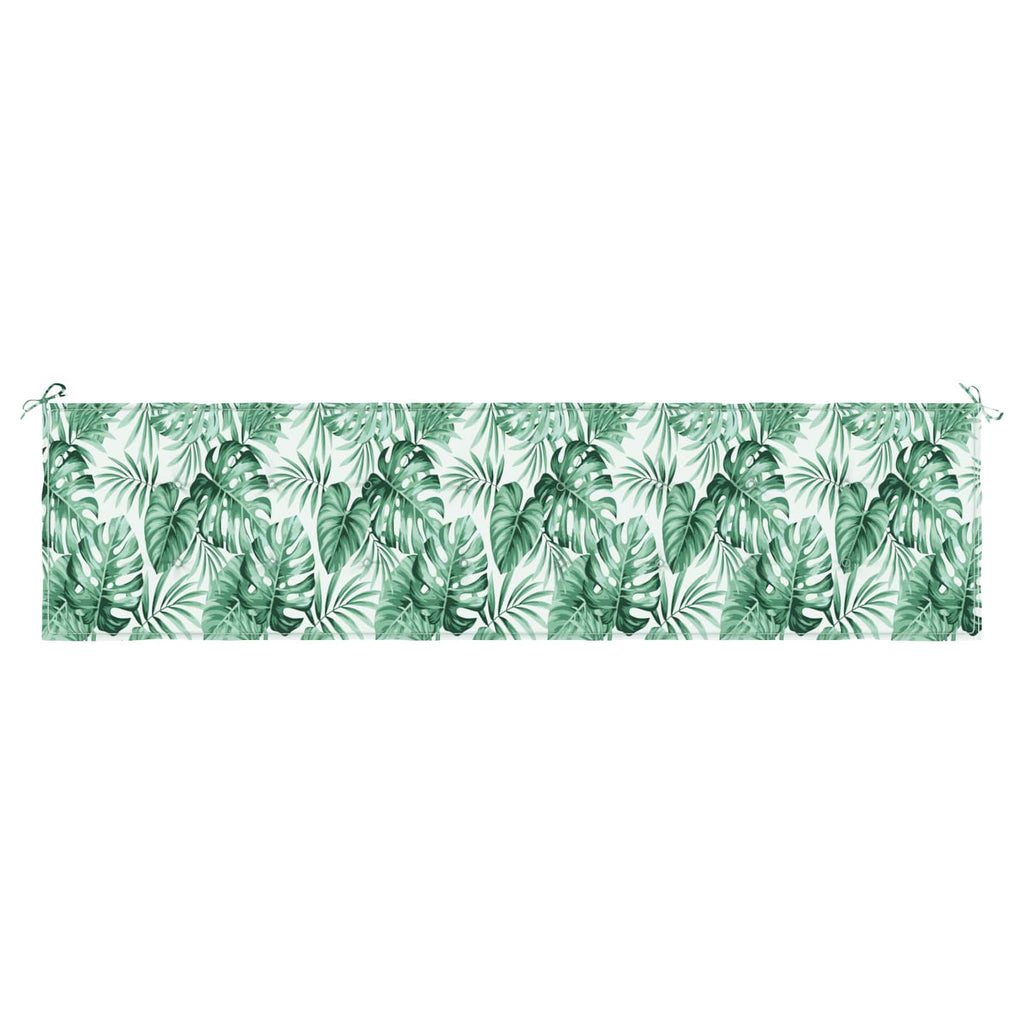 Bankpolster Blatt Blattmuster 200 x 50 x 3 cm Oxford-Stoff