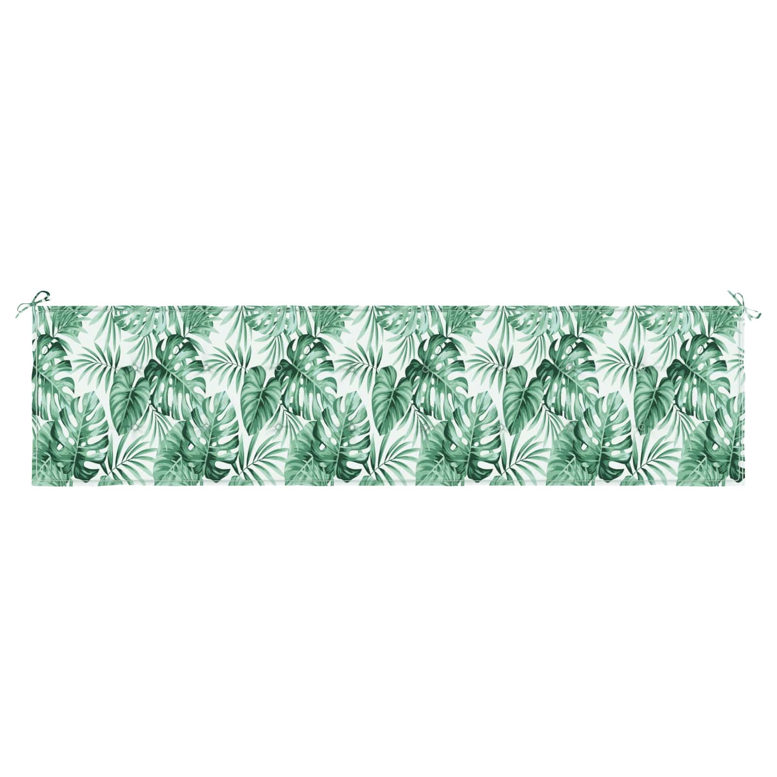 Bankpolster Blatt Blattmuster 200 x 50 x 3 cm Oxford-Stoff