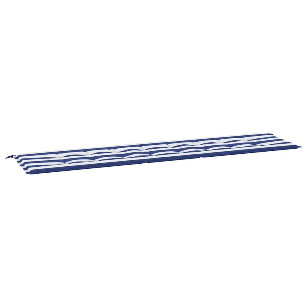 Gartenbank-Auflage Blau&Weiß Gestreift 200x50x4 Stoff