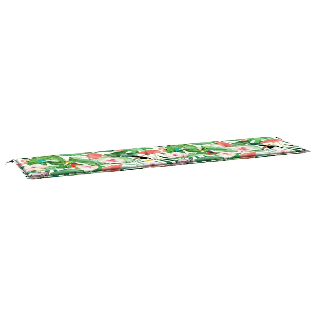 Gartenbank-Auflage Mehrfarbig 200x50x4 cm Stoff