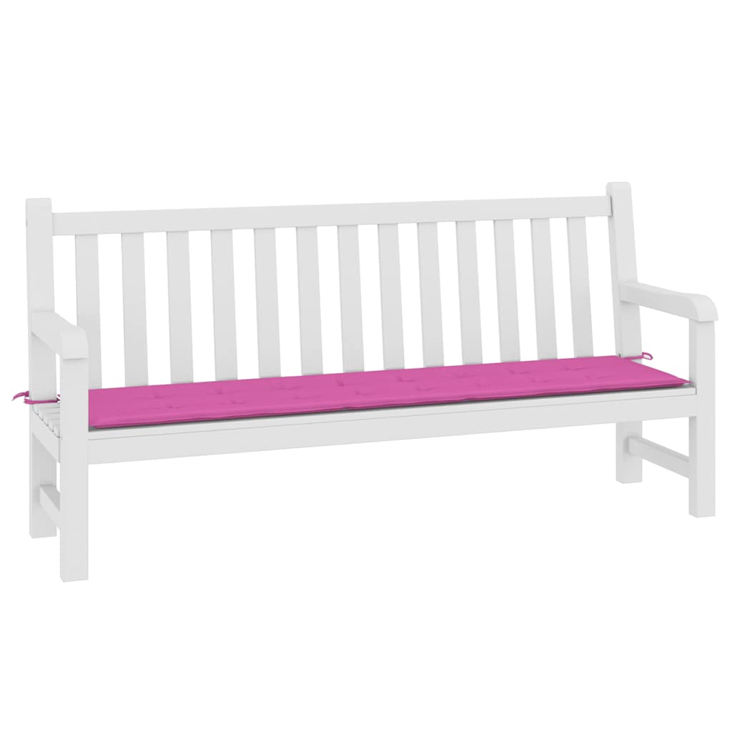 Gartenbank-Auflage Rosa 200x50x4 cm Stoff