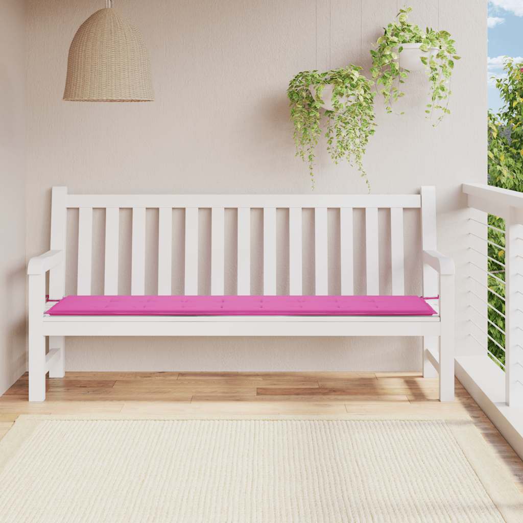 Gartenbank-Auflage Rosa 200x50x4 cm Stoff