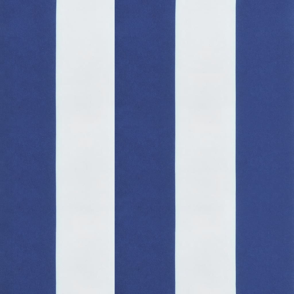 Hochlehner-Auflagen 2 Stk. Blau & Weiß Gestreift Stoff