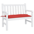 Gartenbank-Auflage Rot 100x50x7 cm Oxford-Gewebe