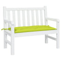 Gartenbank-Auflage Knallgrün 100x50x7 cm Oxford-Gewebe