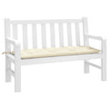 Gartenbank-Auflage Creme 120x50x7 cm Oxford-Gewebe