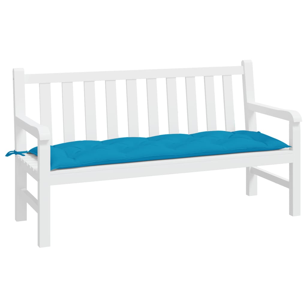 Gartenbank-Auflage Hellblau 150x50x7 cm Oxford-Gewebe