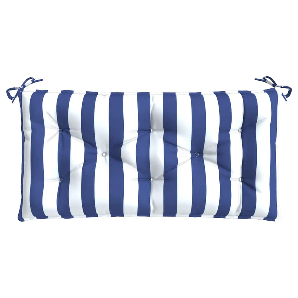 Gartenbank-Auflagen 2 Stk. Blau&Weiß Gestreift 100x50x7cm Stoff