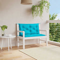 Gartenbank-Auflagen 2 Stk. Türkis 100x50x7 cm Stoff