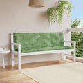 Gartenbank-Auflagen 2 Stk. Blattmuster 150x50x7 cm Stoff
