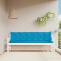 Gartenbank-Auflagen 2 Stk. Hellblau 200x50x7 cm Oxford-Gewebe