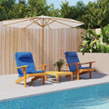Stuhlkissen Uni 2 pcs Blau 58 x 77 x 4,5 cm Oxford-Stoff