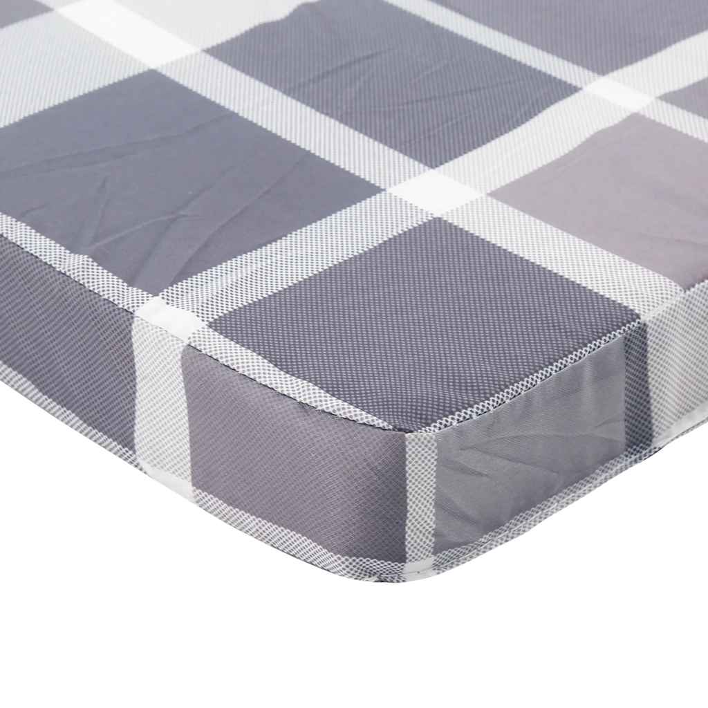 Adirondack-Auflagen 2 Stk. Grau Karomuster Oxford-Gewebe