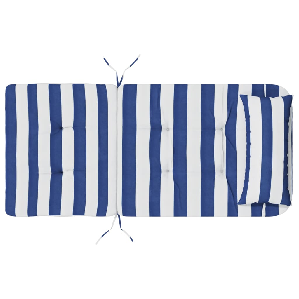 Adirondack-Auflagen 2 Stk. Blau & Weiß Gestreift Oxford-Gewebe