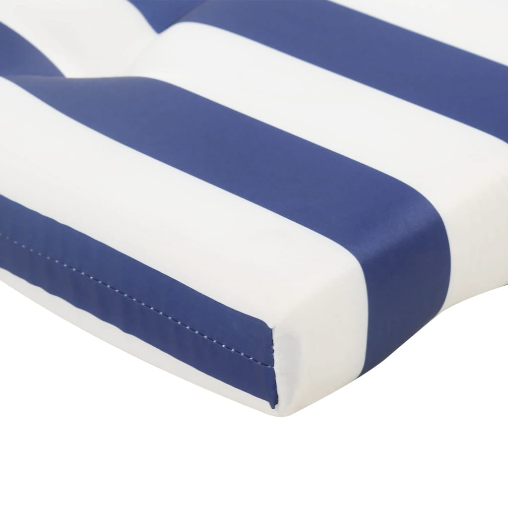 Adirondack-Auflagen 2 Stk. Blau & Weiß Gestreift Oxford-Gewebe