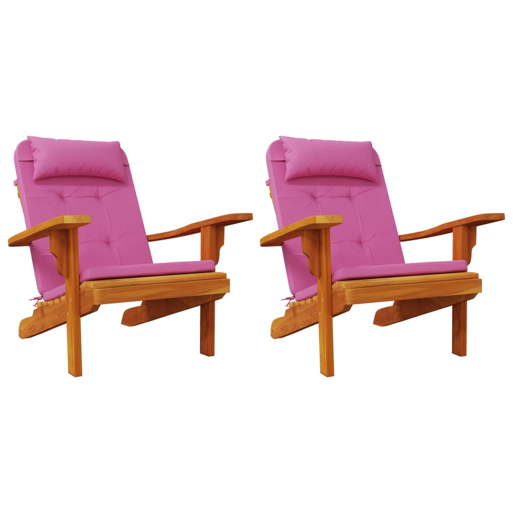 Adirondack-Auflagen 2 Stk. Rosa Oxford-Gewebe