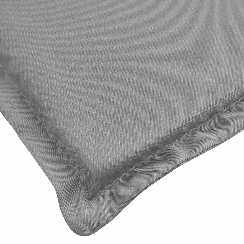 Sonnenliegen-Auflage Grau 180x60x4 cm Oxford-Gewebe