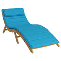 Sonnen-Lounger Kissen Hellblau 180 x 60 x 4 cm Oxford-Stoff