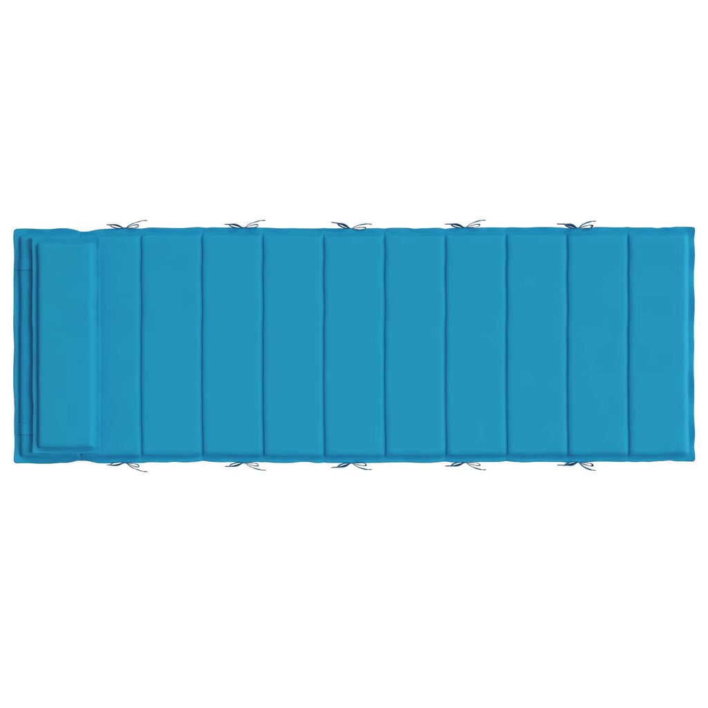 Sonnen-Lounger Kissen Hellblau 180 x 60 x 4 cm Oxford-Stoff