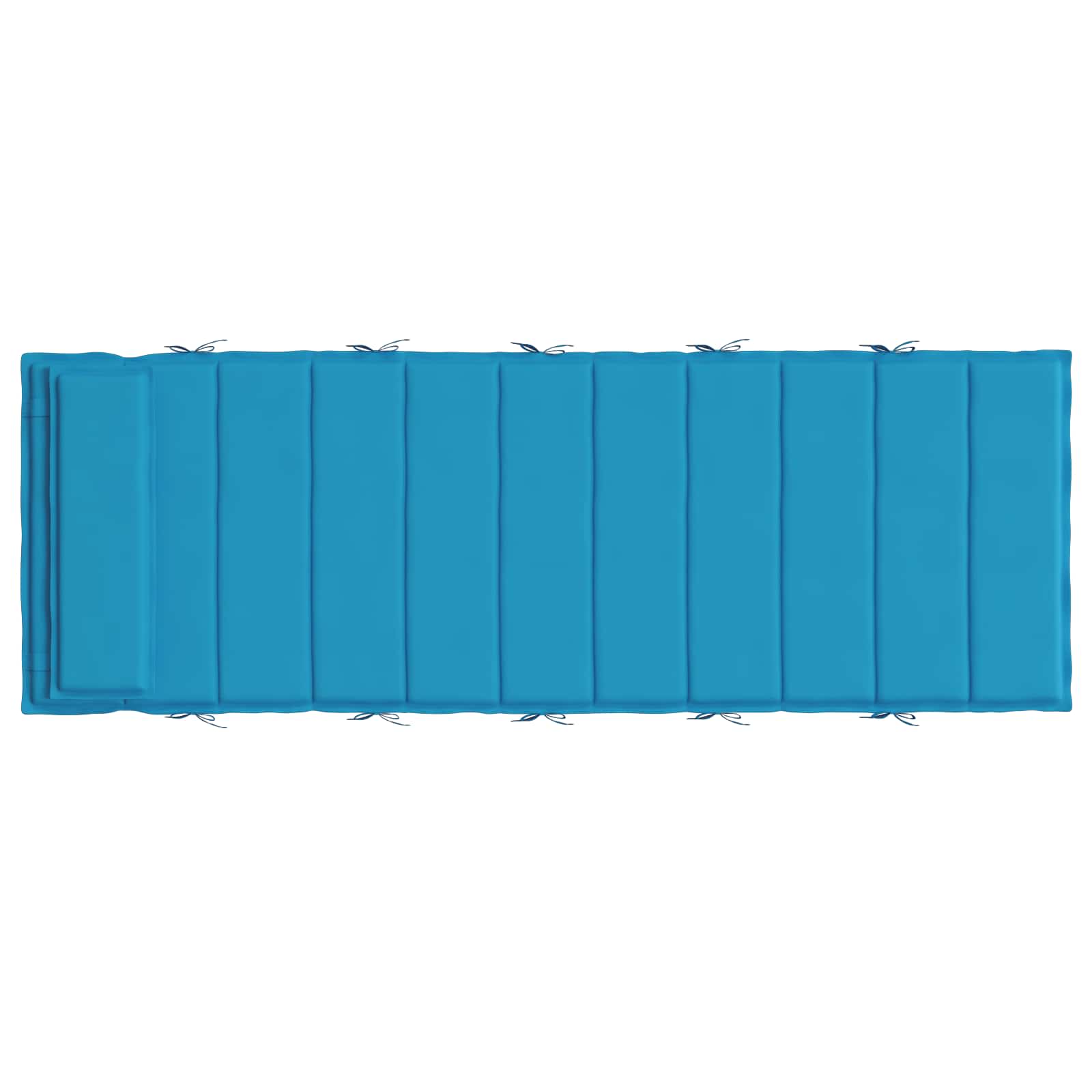 Sonnen-Lounger Kissen Hellblau 180 x 60 x 4 cm Oxford-Stoff