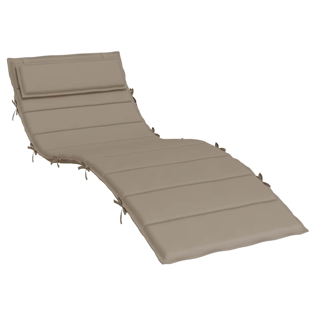 Sonnenliegen-Auflage Taupe 180x60x4 cm Oxford-Gewebe