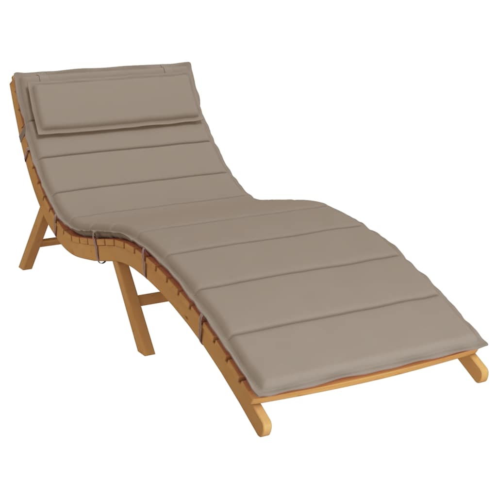 Sonnenliegen-Auflage Taupe 180x60x4 cm Oxford-Gewebe