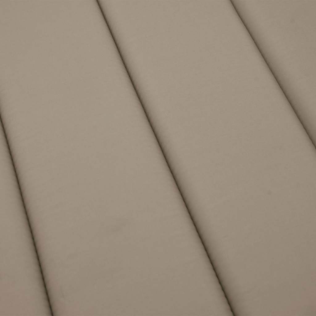 Sonnenliegen-Auflage Taupe 180x60x4 cm Oxford-Gewebe