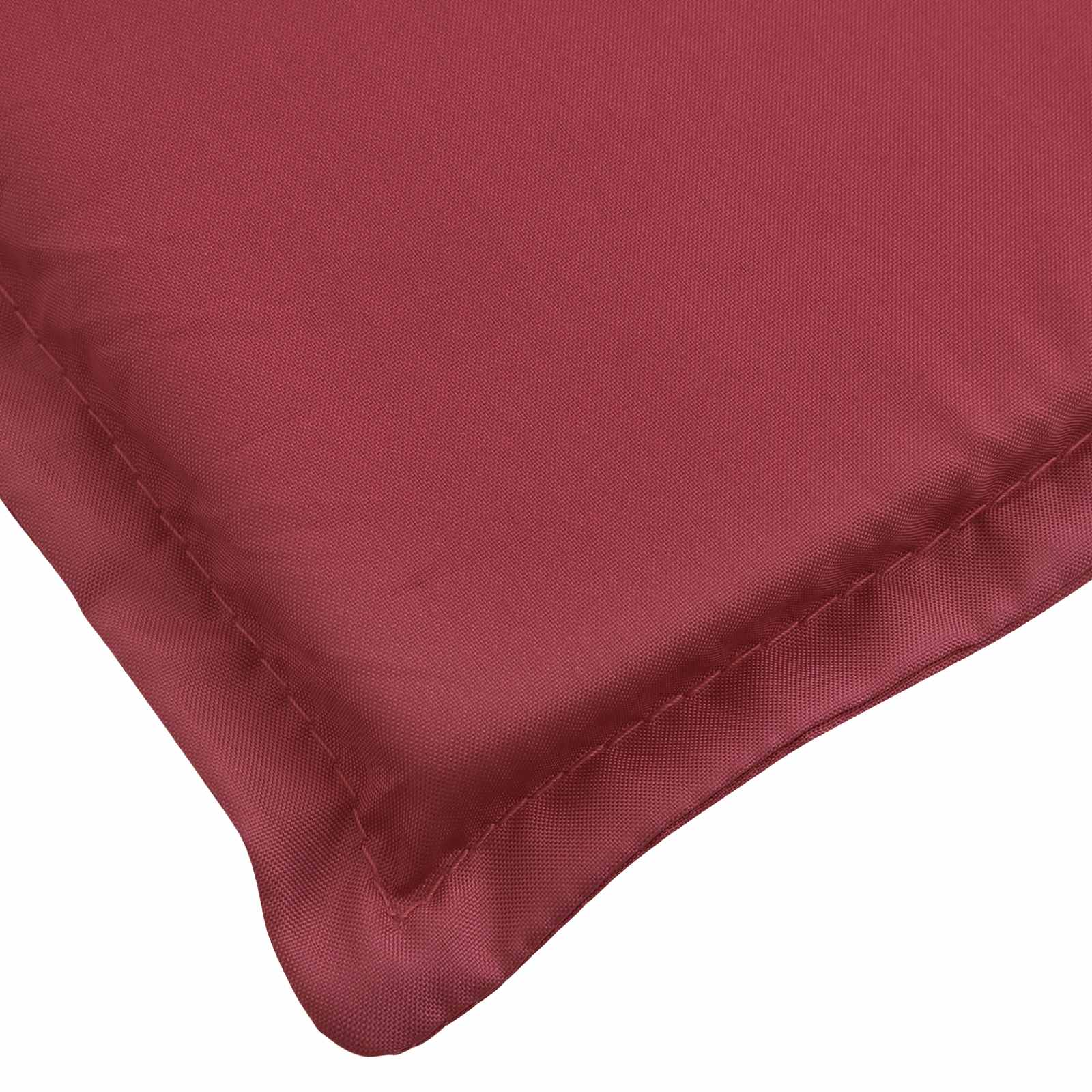 Sonnen-Lounger Kissen Weinrot 180 x 60 x 4 cm Oxford-Stoff