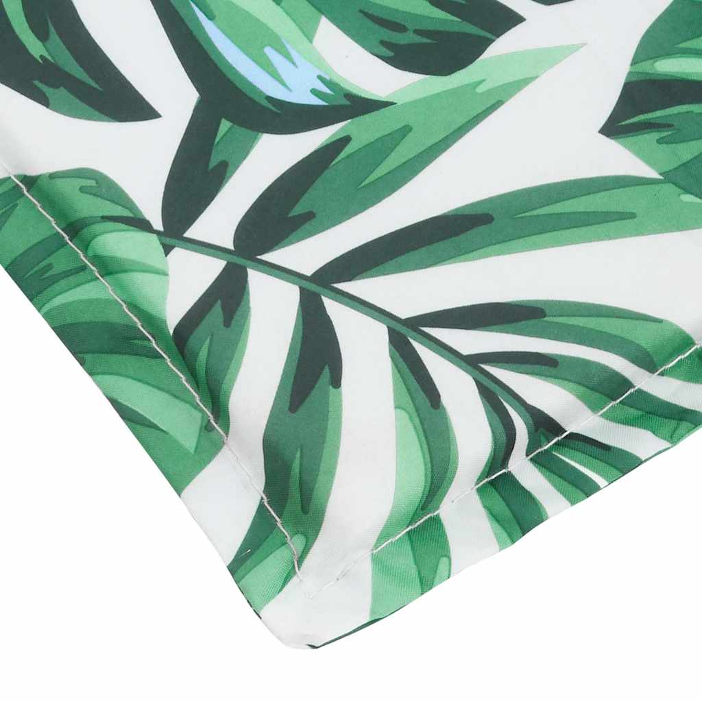 Sonnenliegen-Auflage Blattmuster 180x60x4 cm Oxford-Gewebe