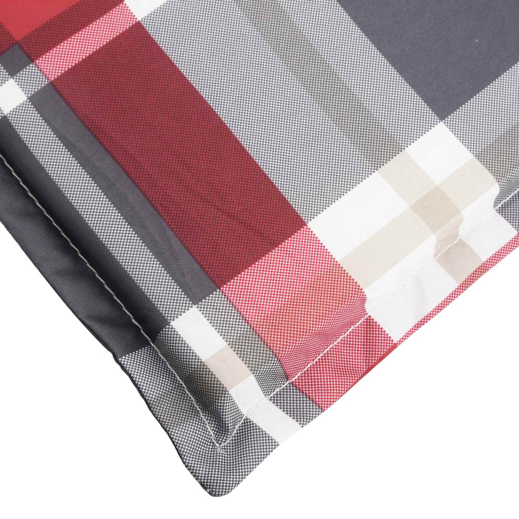 Sonnen-Lounger Kissen Rot und Grau 180 x 60 x 4 cm Oxford-Stoff