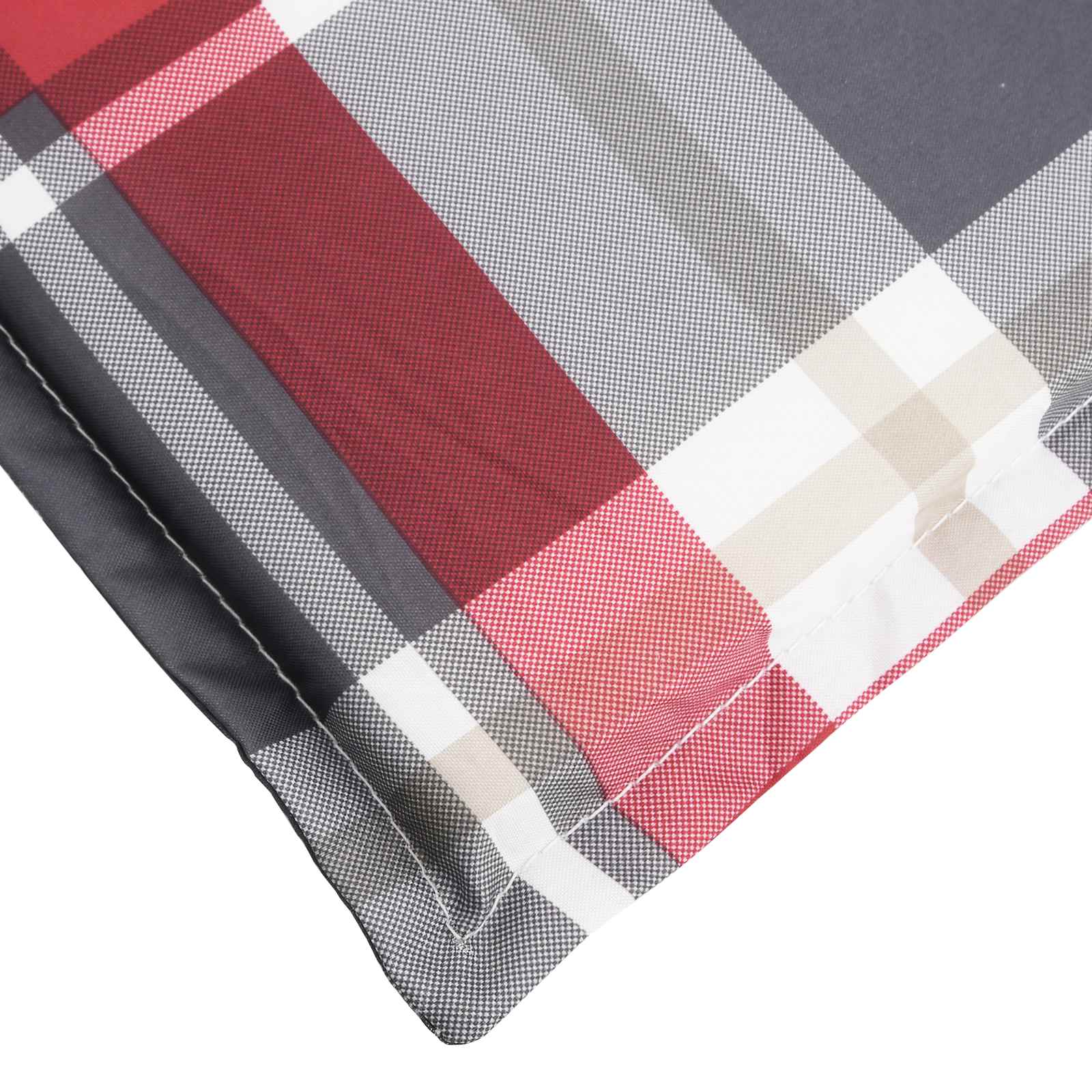 Sonnen-Lounger Kissen Rot und Grau 180 x 60 x 4 cm Oxford-Stoff