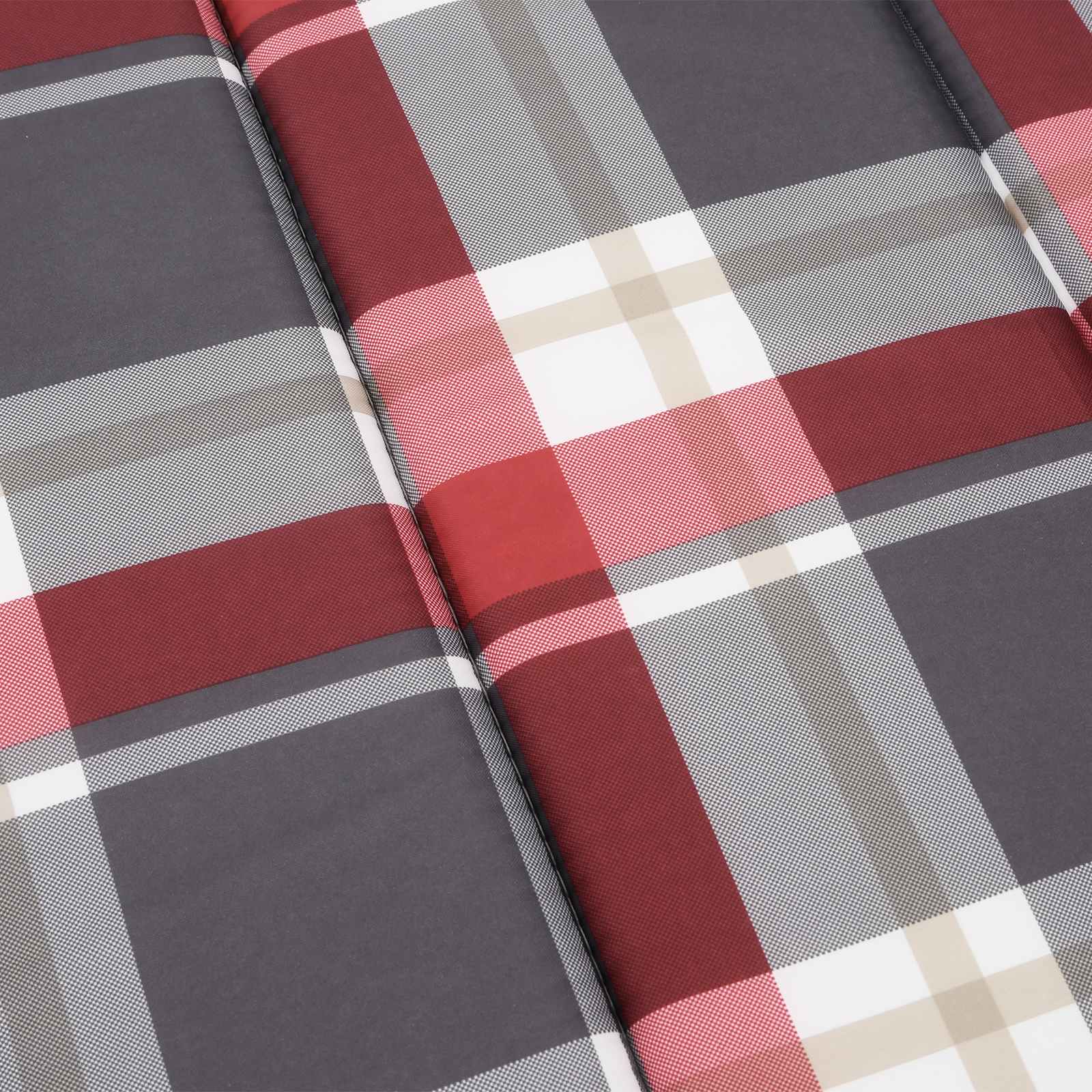 Sonnen-Lounger Kissen Rot und Grau 180 x 60 x 4 cm Oxford-Stoff