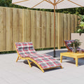Sonnen-Lounger Kissen Rot und Grau 180 x 60 x 4 cm Oxford-Stoff