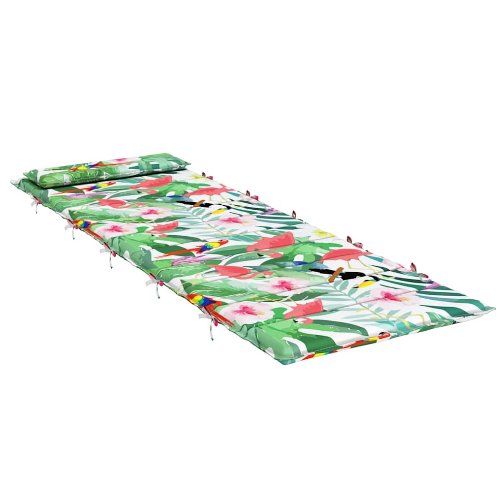Sonnenliegen-Auflage Mehrfarbig 180x60x4 cm Oxford-Gewebe