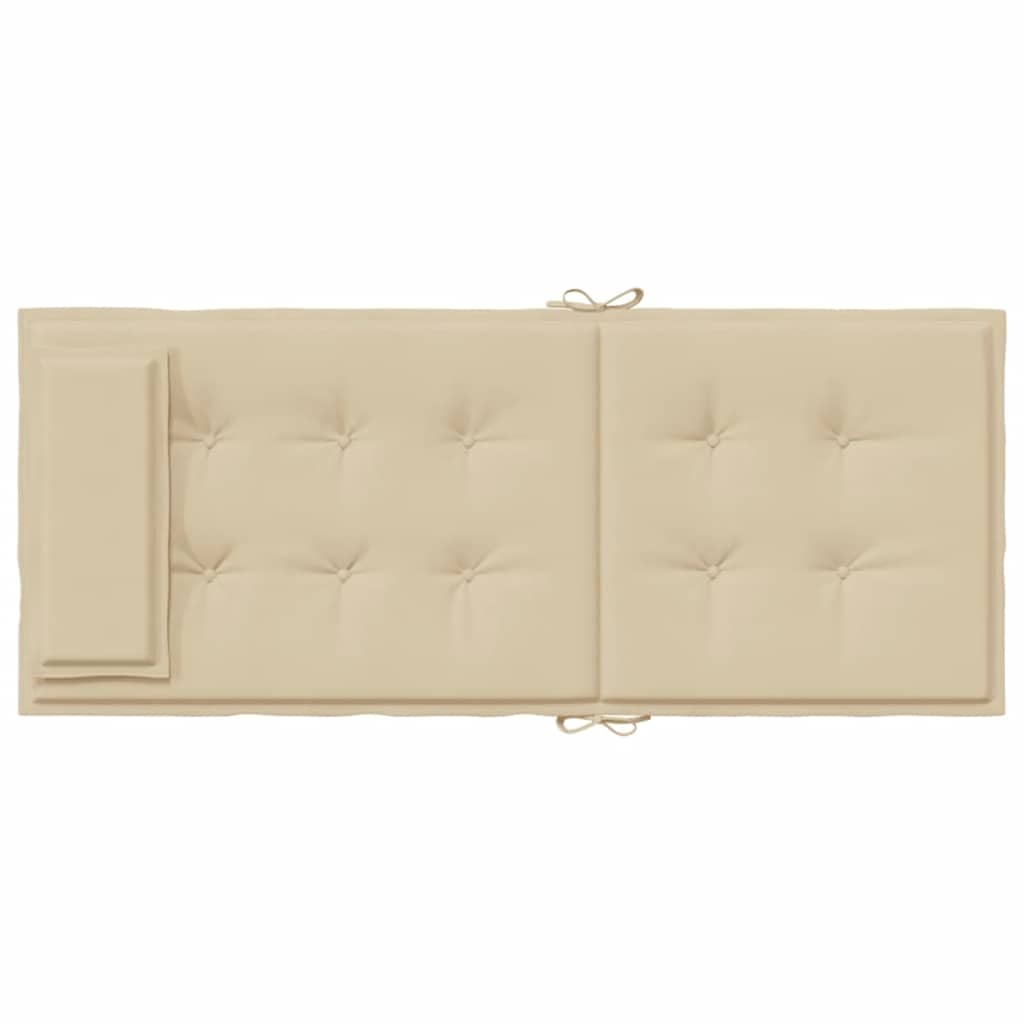 Hochlehner-Auflagen 6 Stk. Beige Oxford-Gewebe