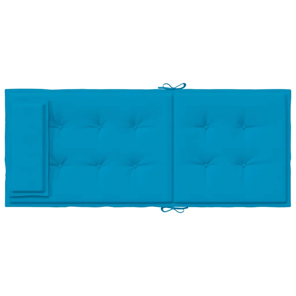 Hochlehner-Auflagen 2 Stk. Hellblau Oxford-Gewebe