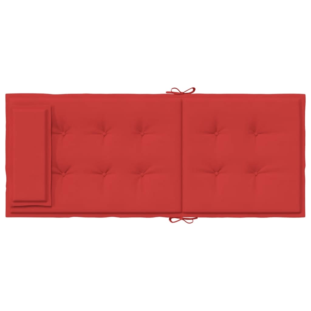 Hochlehner-Auflagen 6 Stk. Rot Oxford-Gewebe