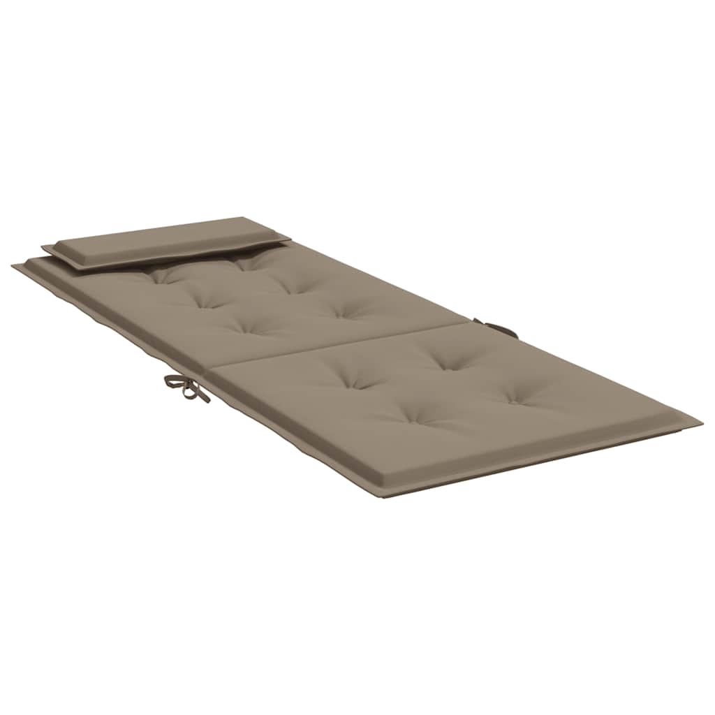 Hochlehner-Auflagen 2 Stk. Taupe Oxford-Gewebe