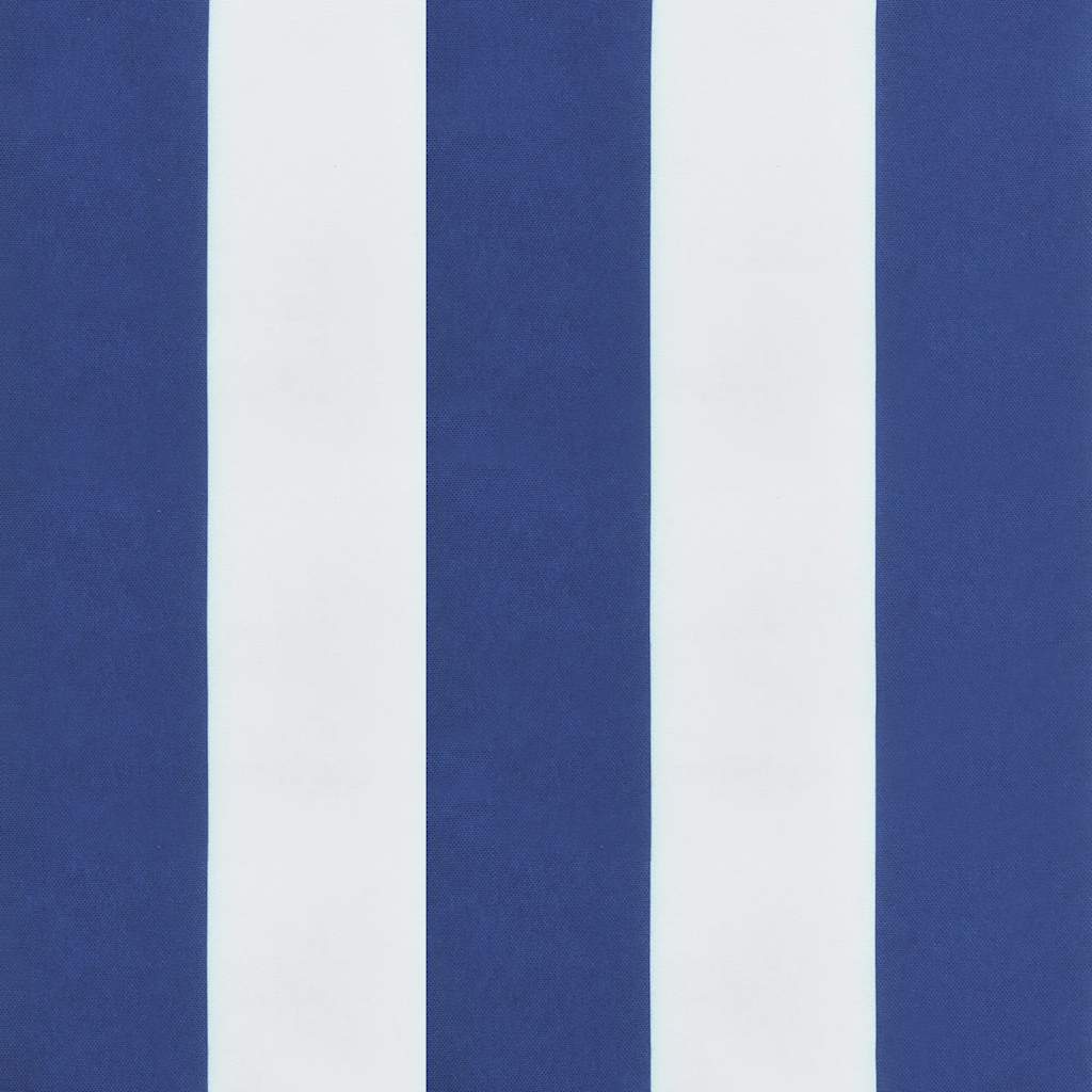 Hochlehner-Auflagen 6 Stk. Blau & Weiß Gestreift Oxford-Gewebe