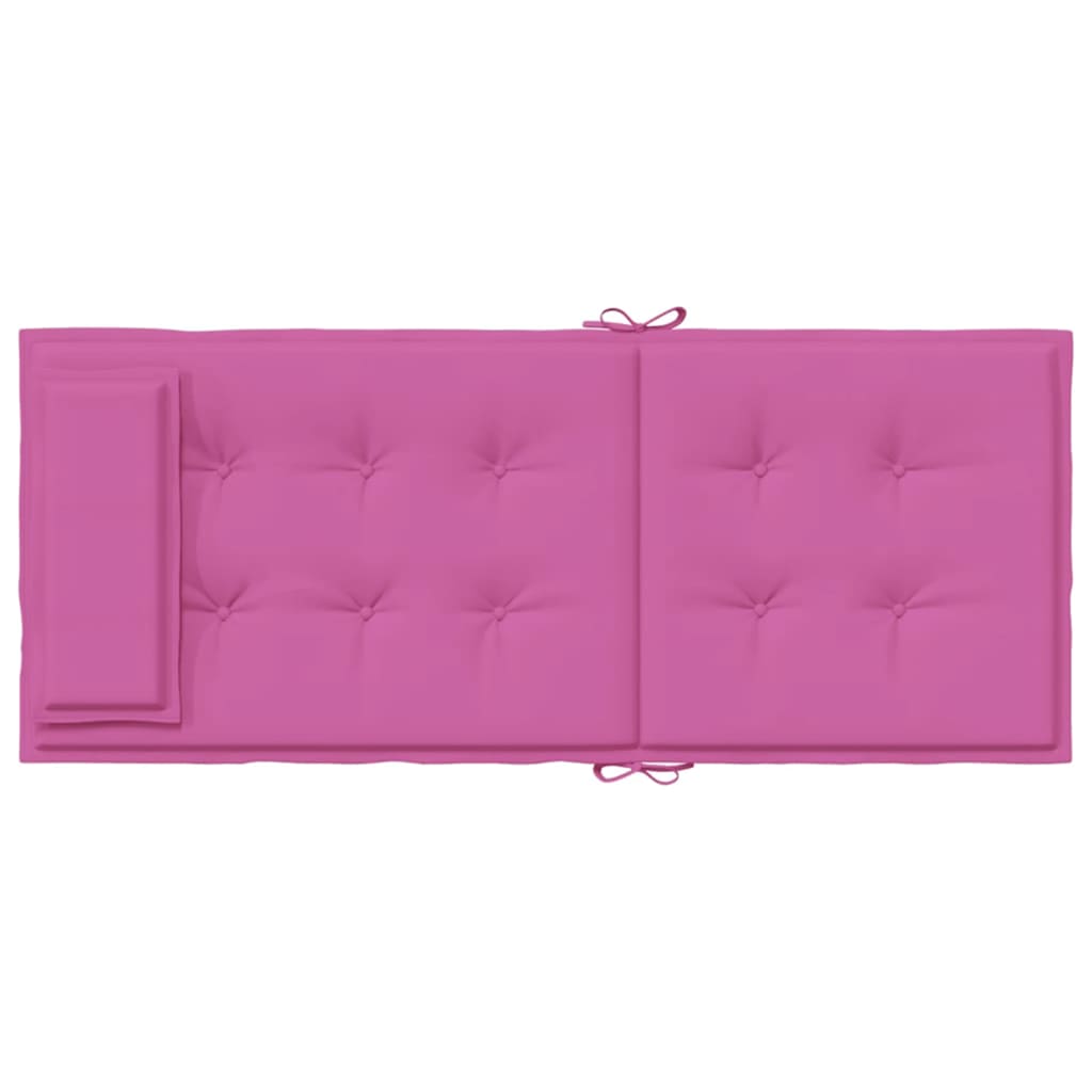 Hochlehner-Auflagen 4 Stk. Rosa Oxford-Gewebe