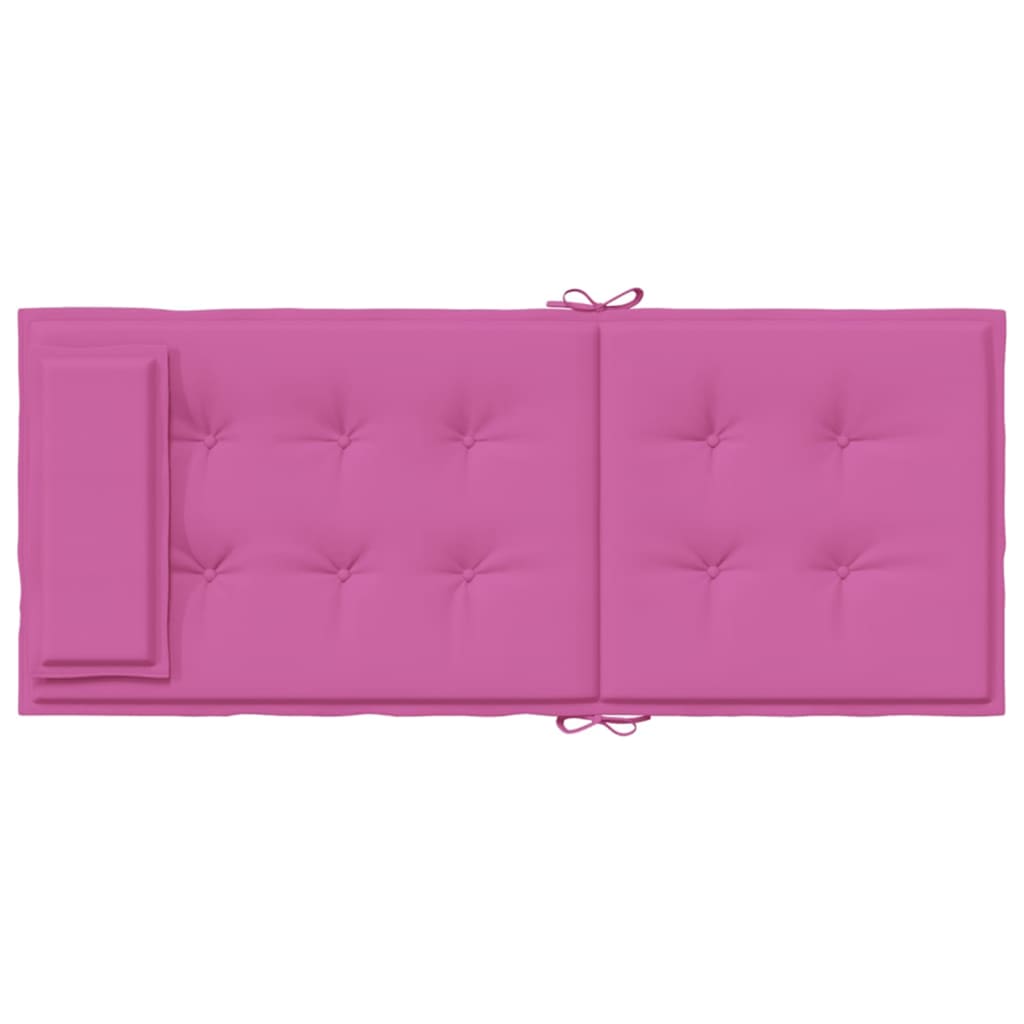 Hochlehner-Auflagen 6 Stk. Rosa Oxford-Gewebe
