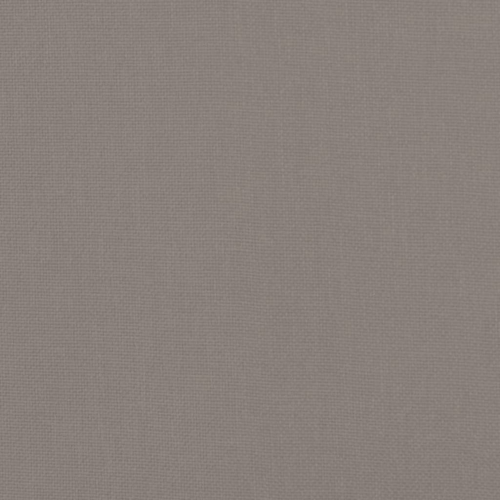Relaxsessel mit Hocker Taupe Stoff